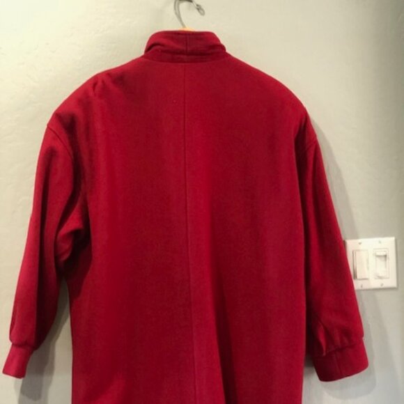 Vintage red wool coat - Picture 5 of 8